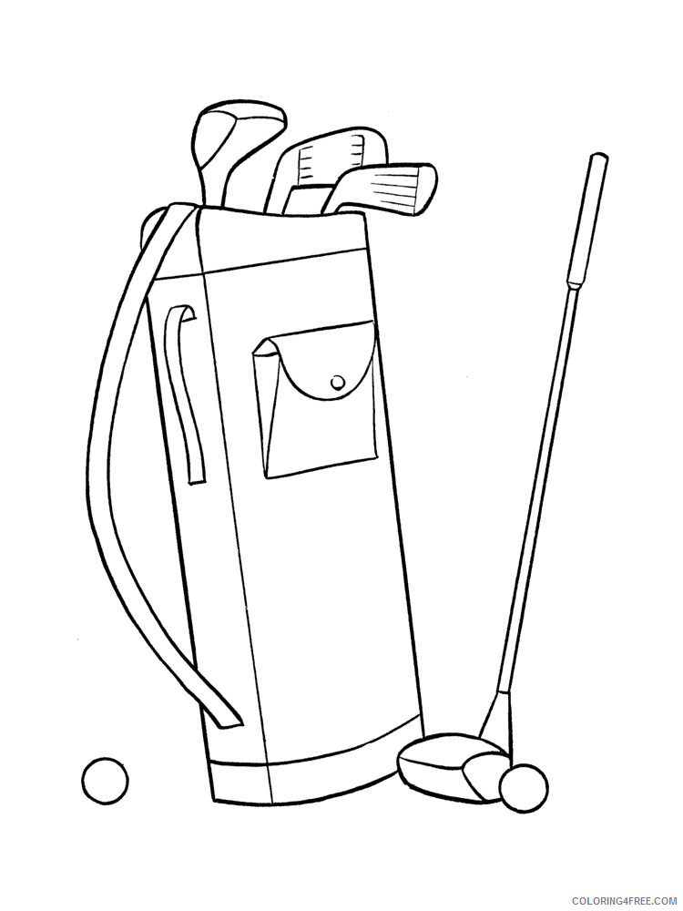 Golf Coloring Pages for Kids Golf 17 Printable 2021 292 Coloring4free