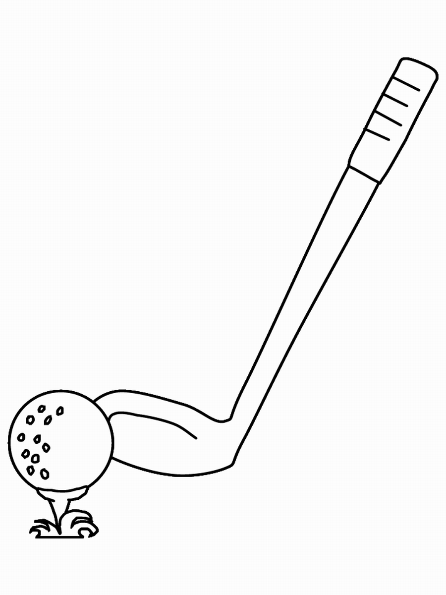 Golf Coloring Pages for Kids golf_coloring_1 Printable 2021 274 Coloring4free