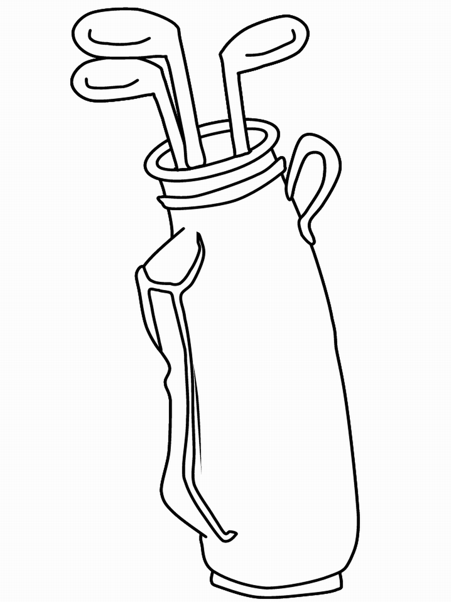 Golf Coloring Pages for Kids golf_coloring_2 Printable 2021 277 Coloring4free