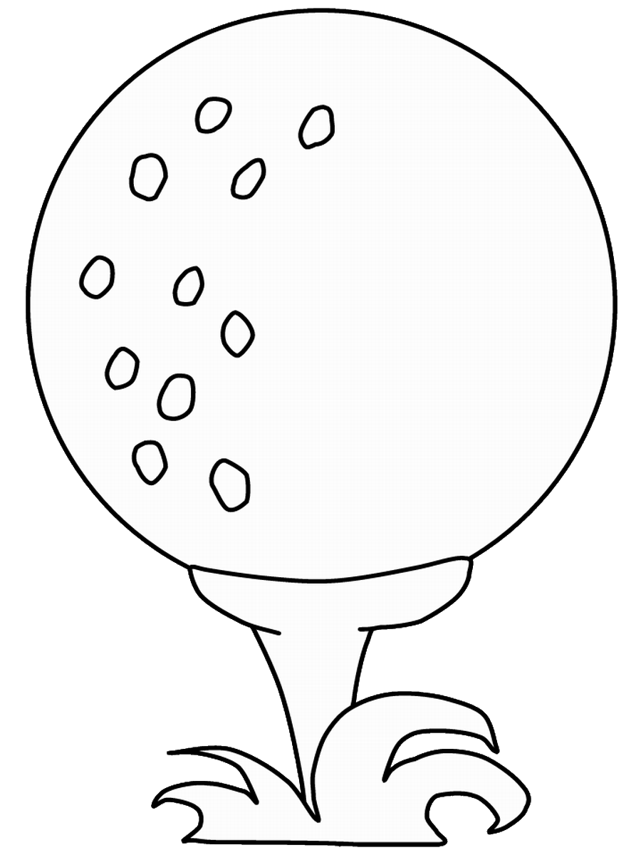Golf Coloring Pages for Kids golf_coloring_3 Printable 2021 278 Coloring4free