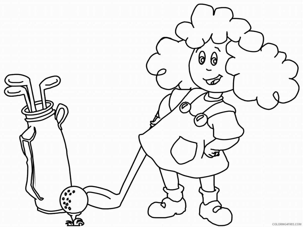 Golf Coloring Pages for Kids golf_coloring_6 Printable 2021 281 Coloring4free