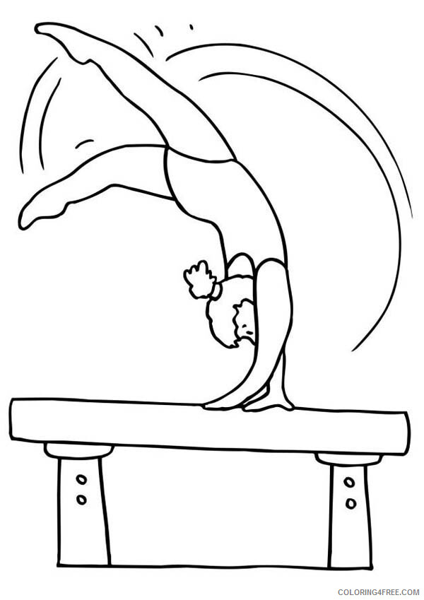 Gymnastics Coloring Pages For Girls Free Gymnastics Printable 2021 0662 Coloring4free Coloring4free Com