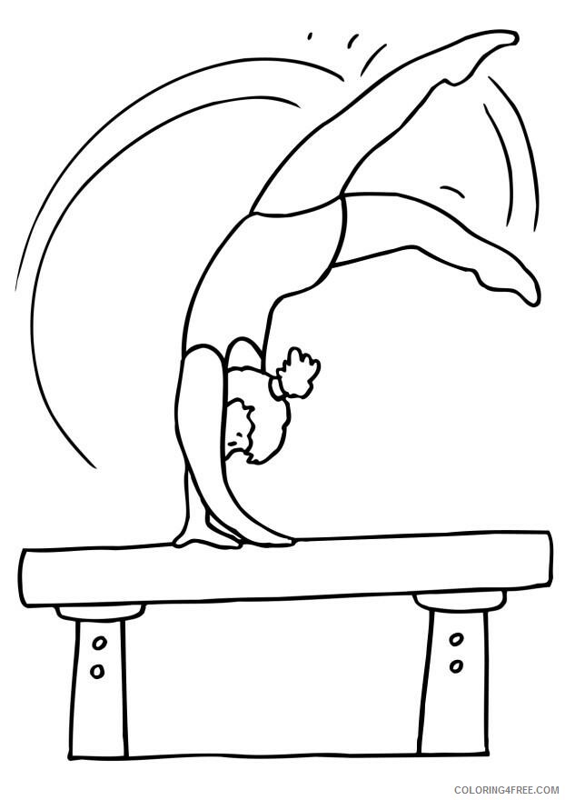 Gymnastics Coloring Pages for Girls Gymnast Printable 2021 0663 Coloring4free