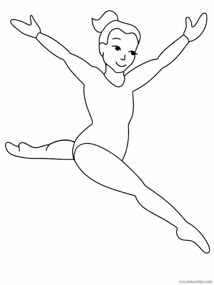 Gymnastics Coloring Pages for Girls Gymnastics 1 Printable 2021 0669 Coloring4free