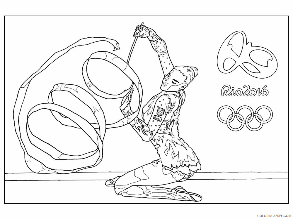 Gymnastics Coloring Pages for Girls Gymnastics 15 Printable 2021 0671 Coloring4free