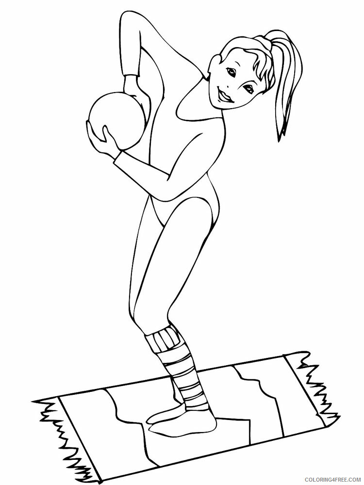 Gymnastics Coloring Pages for Girls Gymnastics 2 Printable 2021 0673 Coloring4free