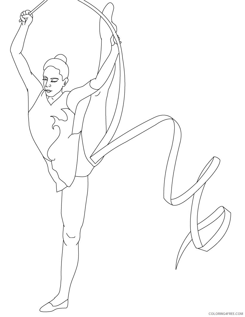 Gymnastics Coloring Pages for Girls Gymnastics 2 Printable 2021 0684 Coloring4free