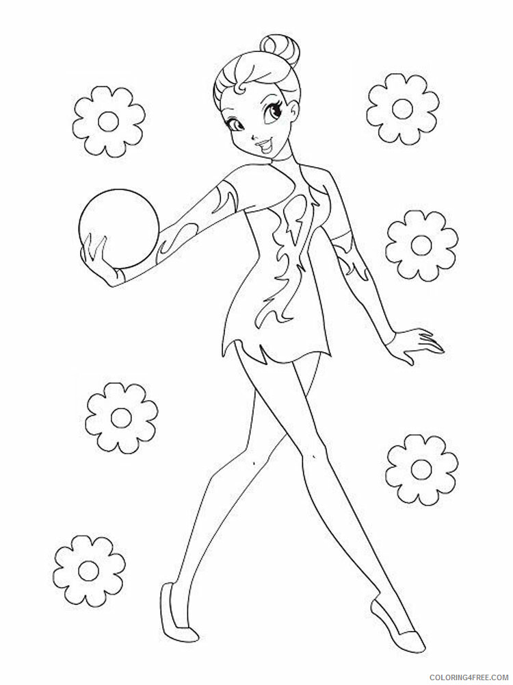 Gymnastics Coloring Pages for Girls Gymnastics 8 Printable 2021 0676 Coloring4free