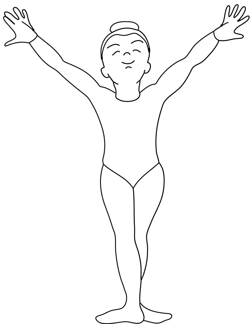 Gymnastics Coloring Pages for Girls Printable Gymnastics Printable 2021 0692 Coloring4free