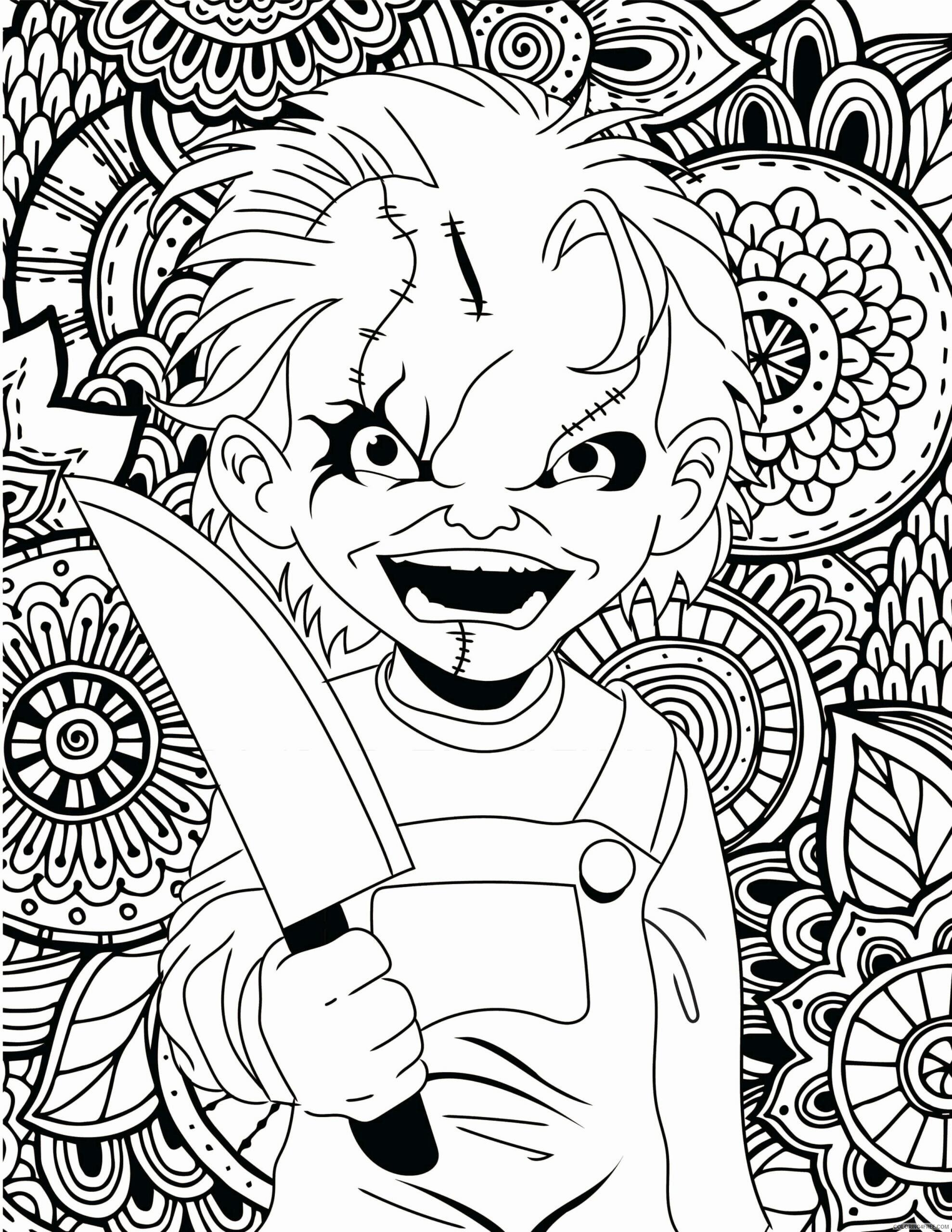 Halloween Coloring Pages Holiday 1539740826_halloween costumes 27v halloween costume fresh charming ideas pennywise horror movies Printable 2021 0594 Coloring4free