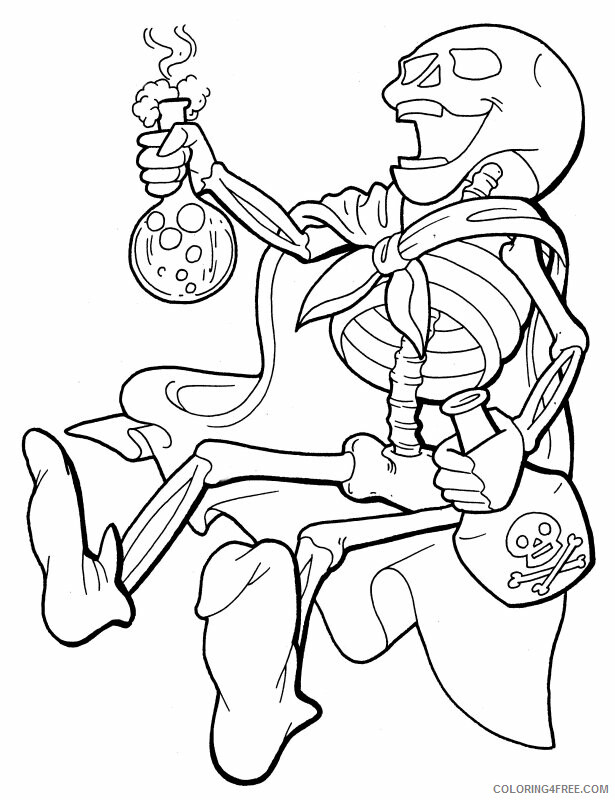 Halloween Coloring Pages Holiday 1540548429_halloween skeleton halloween skeleton Printable 2021 0597 Coloring4free