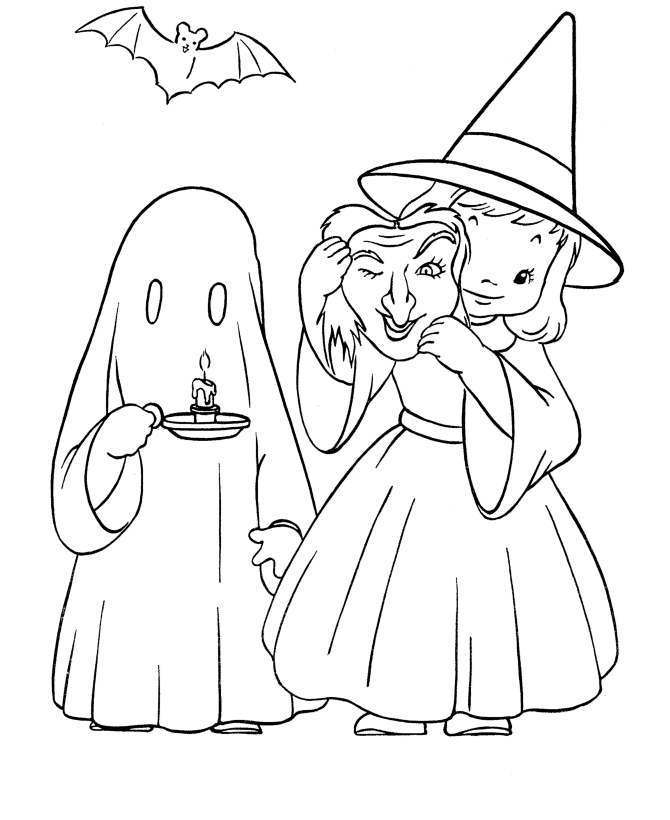 Halloween Coloring Pages Holiday Cute Costumes Halloween Printable 2021 0610 Coloring4free
