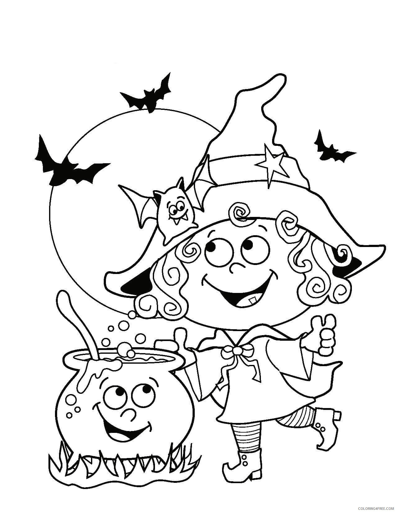 Halloween Coloring Pages Holiday Cute Halloween Printable 2021 0614 Coloring4free