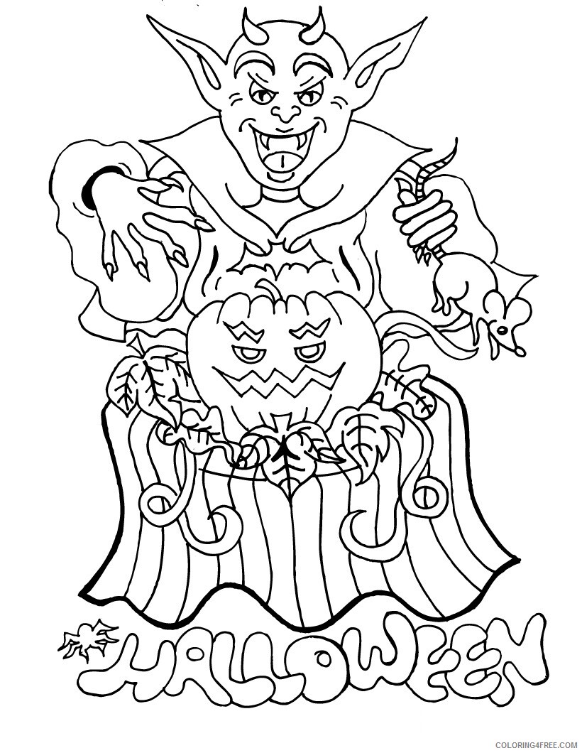 Halloween Coloring Pages Holiday For Halloween Printable 2021 0607 Coloring4free