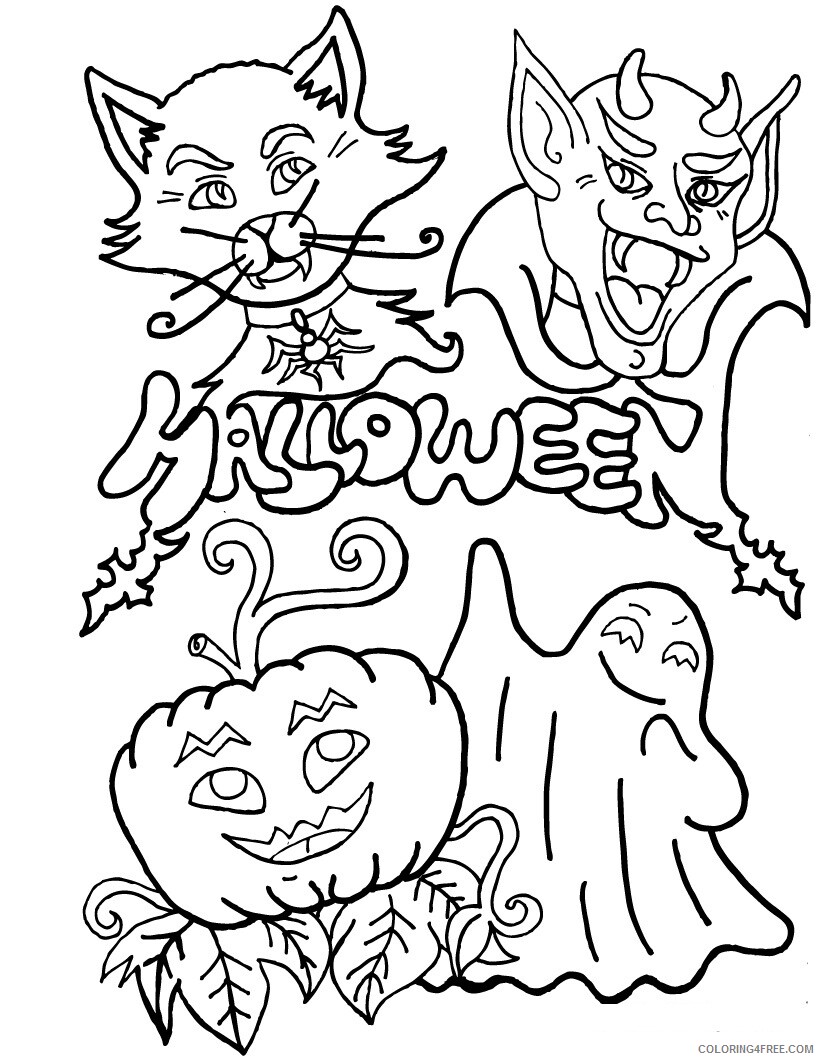 Halloween Coloring Pages Holiday Halloween Printable 2021 0660 Coloring4free