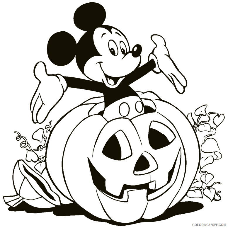 Halloween Coloring Pages Holiday Happy Disney Halloween Printable 2021 0676 Coloring4free