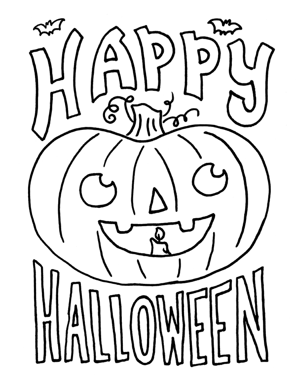 Halloween Coloring Pages Holiday Happy Halloween Printable 2021 0678 Coloring4free