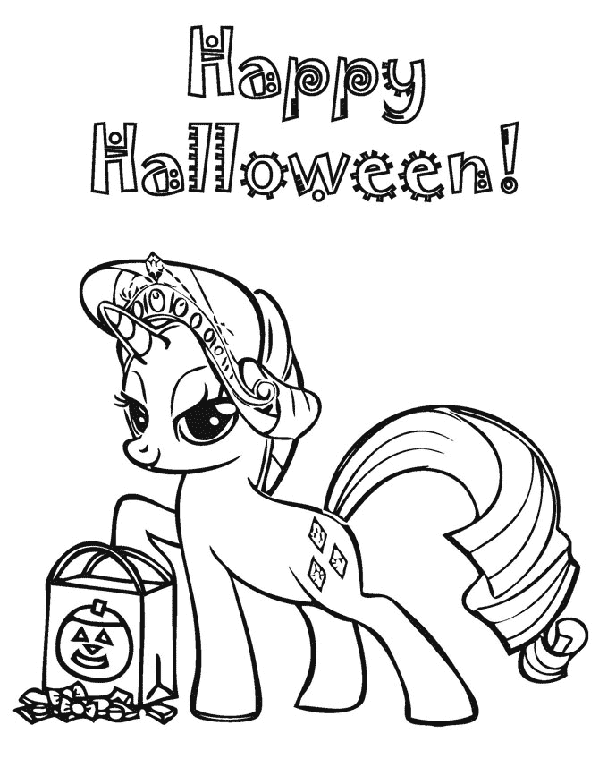 Halloween Coloring Pages Holiday MLP Halloween Printable 2021 0683 Coloring4free