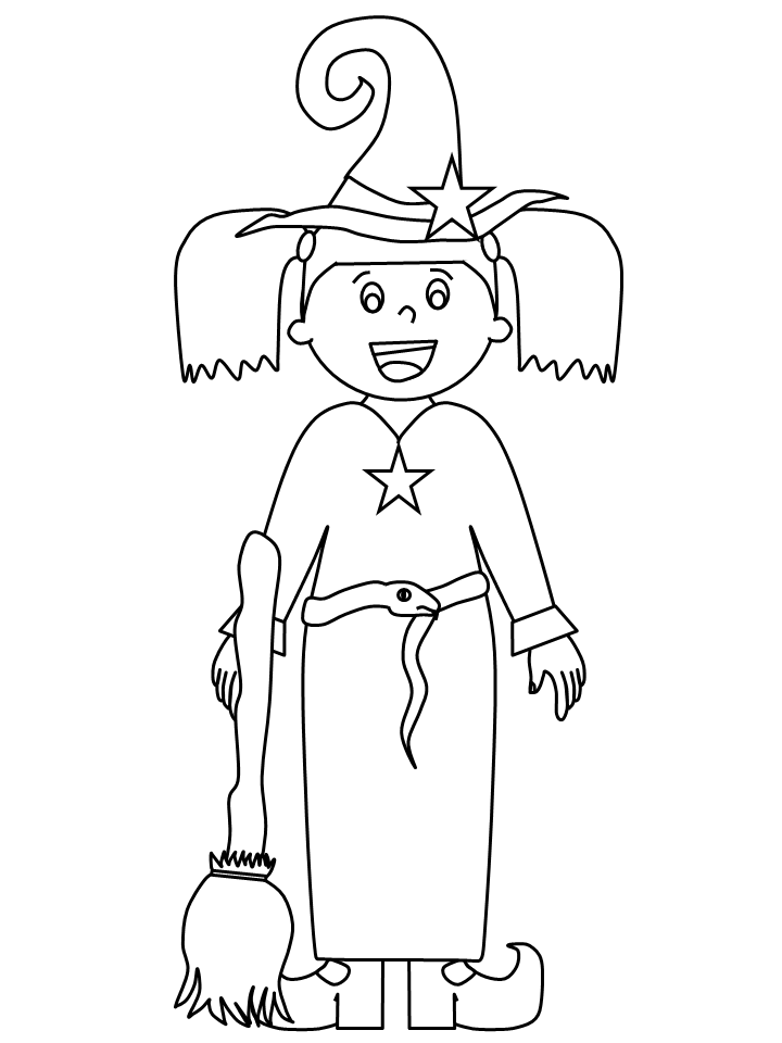 Halloween Coloring Pages Holiday witch6 Printable 2021 0692 Coloring4free