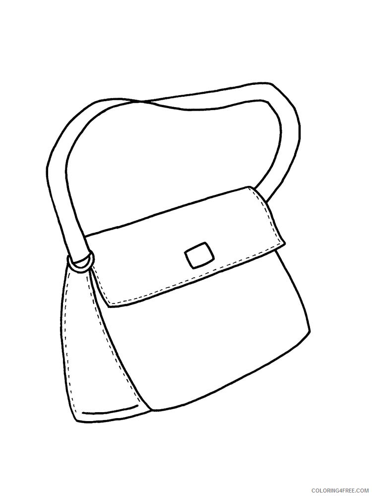 Handbag Coloring Pages for Girls handbag 14 Printable 2021 0699 Coloring4free
