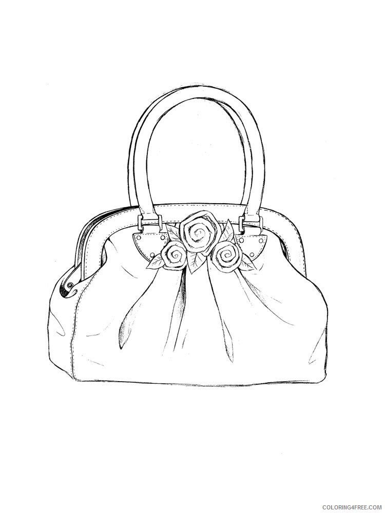 Handbag Coloring Pages for Girls handbag 19 Printable 2021 0701 Coloring4free