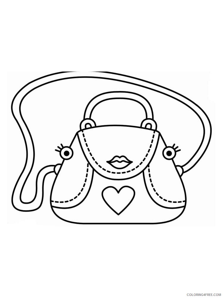 Handbag Coloring Pages for Girls handbag 25 Printable 2021 0706 Coloring4free
