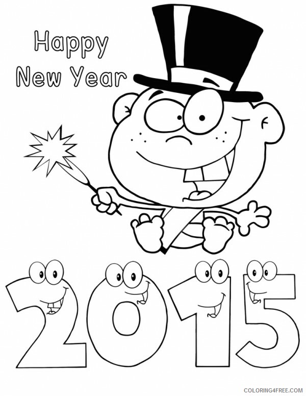 Happy New Year Coloring Pages Holiday Happy New Year Printable 2021 0746 Coloring4free