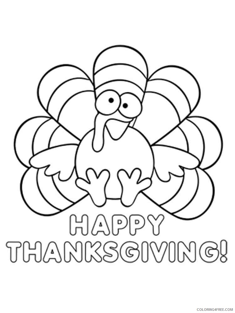 Happy Thanksgiving Coloring Pages Holiday happy thanksgiving 14 Printable 2021 0758 Coloring4free