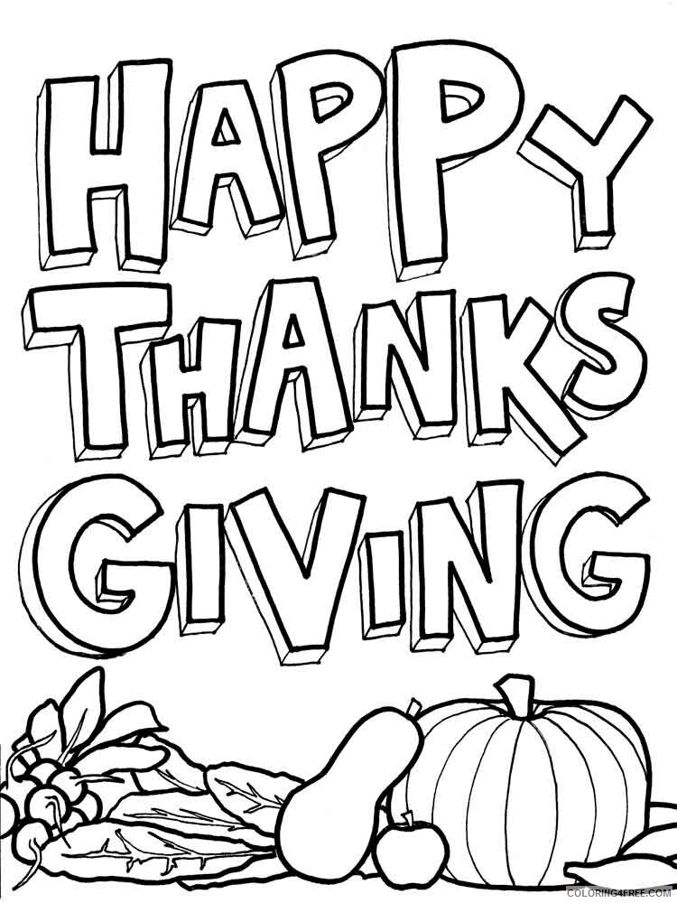 Happy Thanksgiving Coloring Pages Holiday happy thanksgiving 5 Printable 2021 0760 Coloring4free