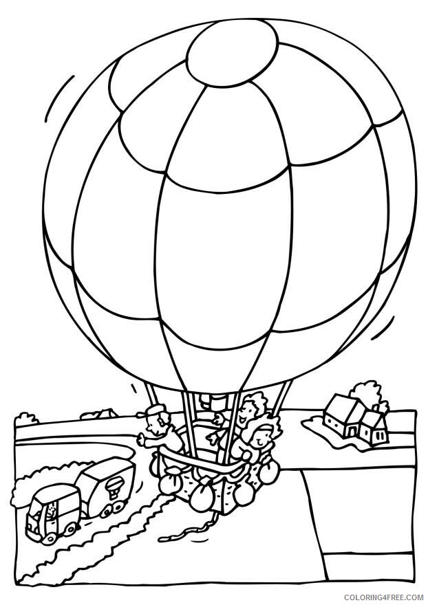 Hot Air Balloon Coloring Pages for Kids Hot Air Balloon Printable 2021 326 Coloring4free