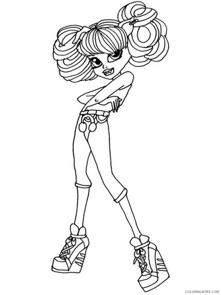Howleen Wolf Coloring Pages for Girls howleen wolf 11 Printable 2021 0744 Coloring4free