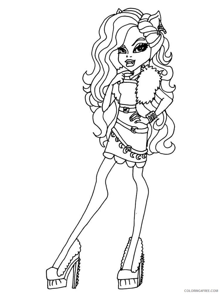 Howleen Wolf Coloring Pages for Girls howleen wolf 12 Printable 2021 0745 Coloring4free