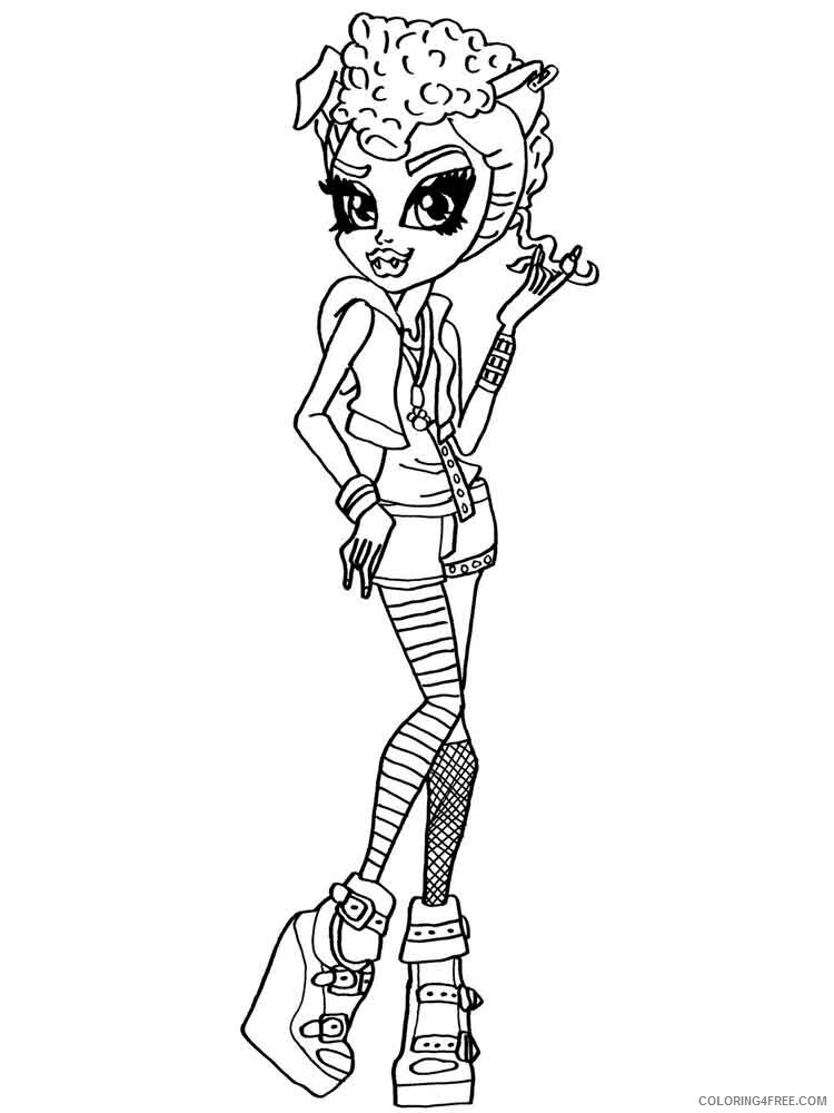 Howleen Wolf Coloring Pages for Girls howleen wolf 14 Printable 2021 0746 Coloring4free