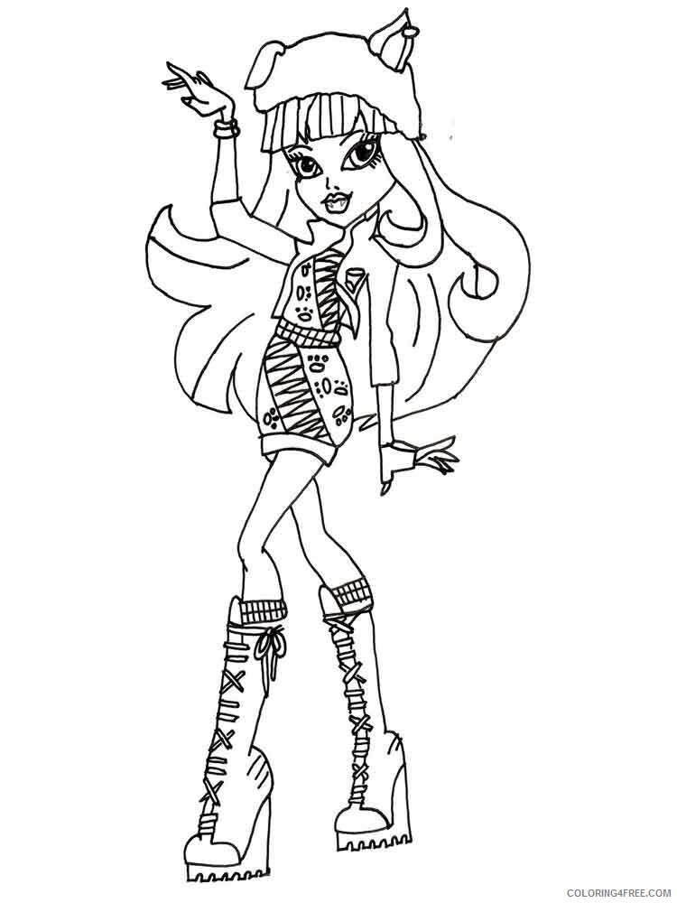 Howleen Wolf Coloring Pages for Girls howleen wolf 15 Printable 2021 0747 Coloring4free