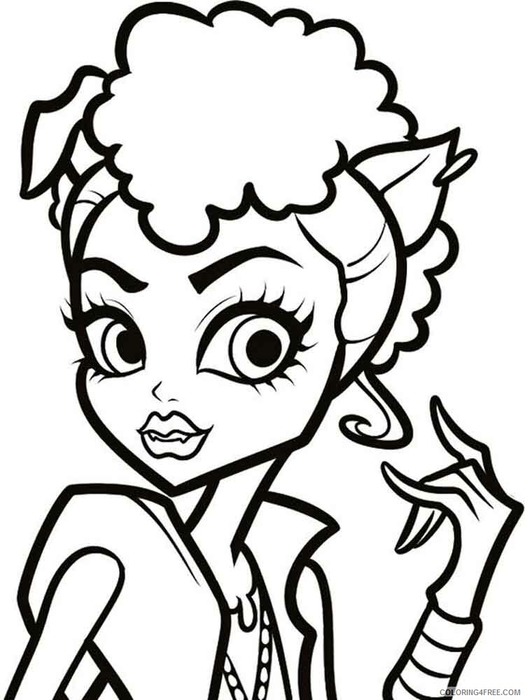 Howleen Wolf Coloring Pages for Girls howleen wolf 6 Printable 2021 0751 Coloring4free