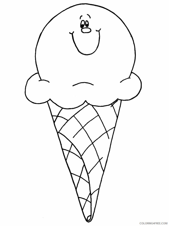 Ice Cream Coloring Pages for Kids Cute Ice Cream Sheet Printable 2021 346 Coloring4free