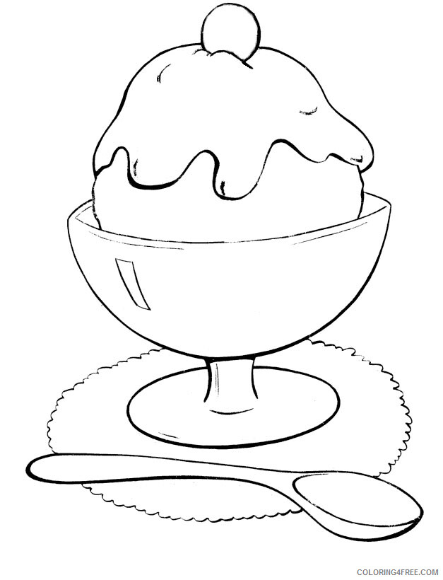 Ice Cream Coloring Pages for Kids Free Sunday Ice Cream Printable 2021 356 Coloring4free