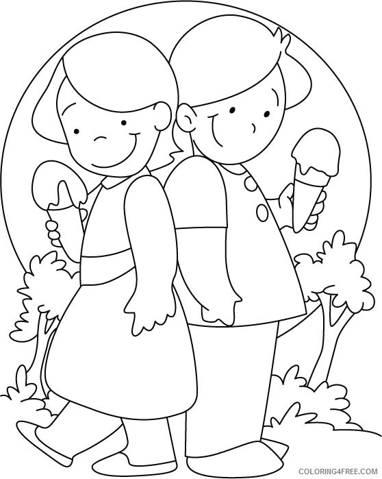 Ice Cream Coloring Pages for Kids Friends Ice Cream Printable 2021 357 Coloring4free