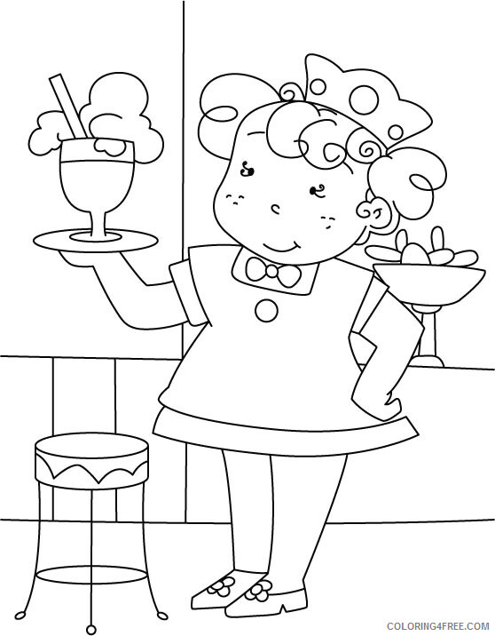 Ice Cream Coloring Pages for Kids Ice Cream Parlor Printable 2021 402 Coloring4free