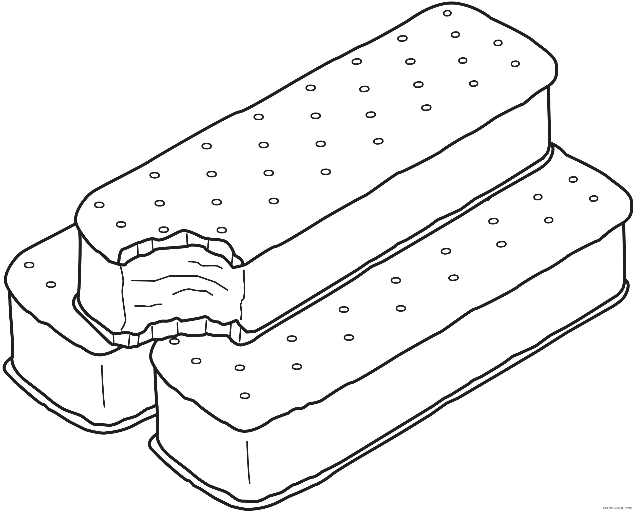 Ice Cream Coloring Pages for Kids Ice Cream Sandwich Printable 2021 403 Coloring4free