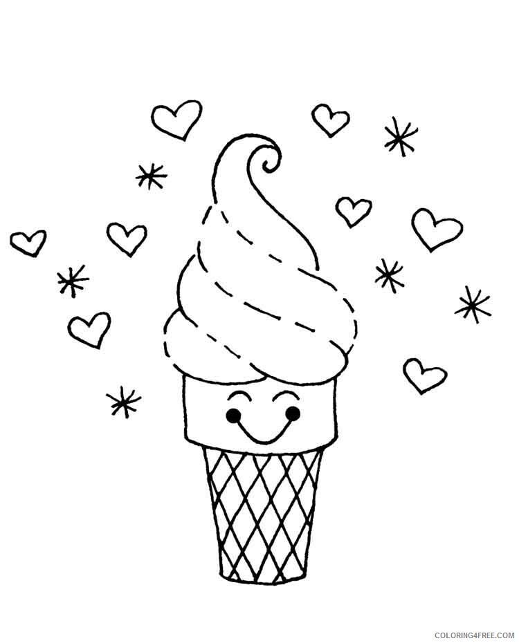 Ice Cream Coloring Pages for Kids ice cream 8 Printable 2021 384 Coloring4free
