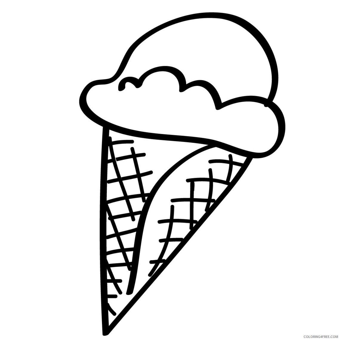Ice Cream Coloring Pages for Kids of Ice Cream Printable 2021 345 Coloring4free
