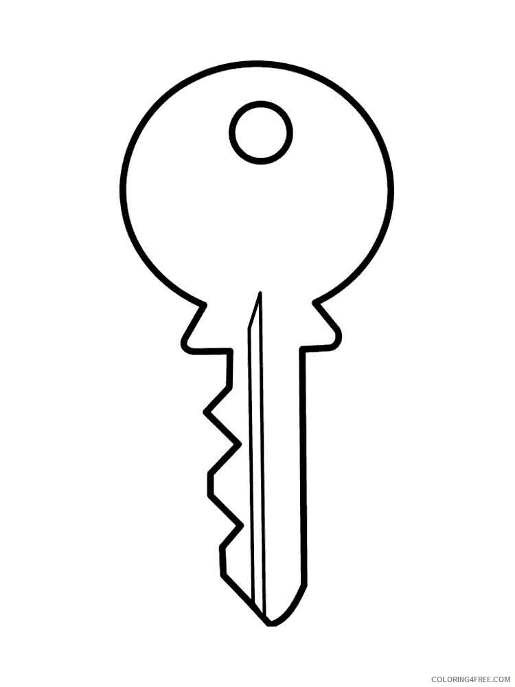 Key Coloring Pages for Kids key 5 Printable 2021 417 Coloring4free