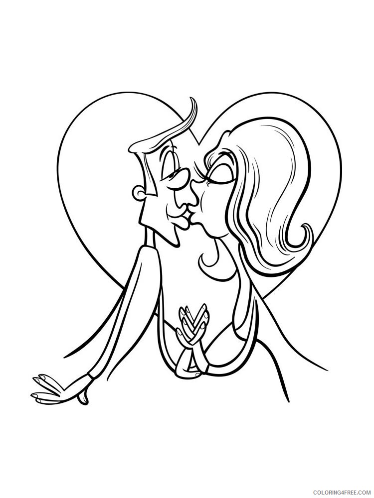 Kiss Coloring Pages for Girls kiss 1 Printable 2021 0753 Coloring4free