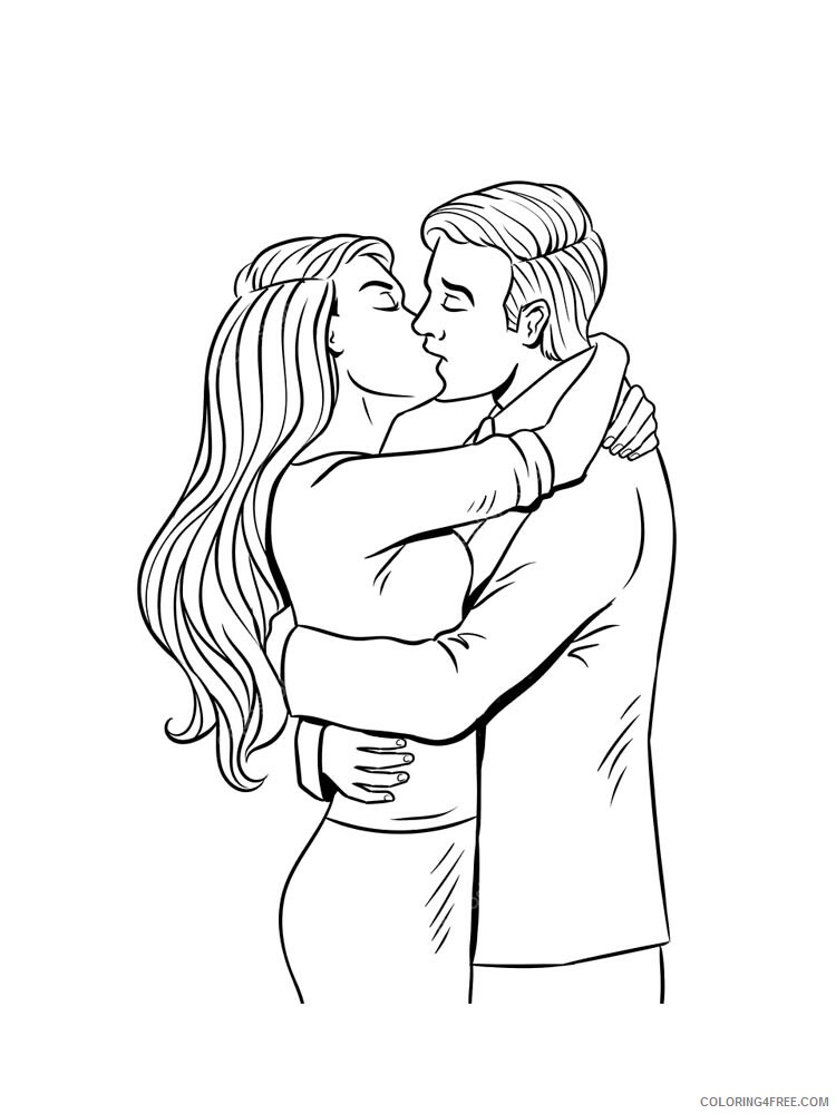 Kiss Coloring Pages for Girls kiss 11 Printable 2021 0755 Coloring4free