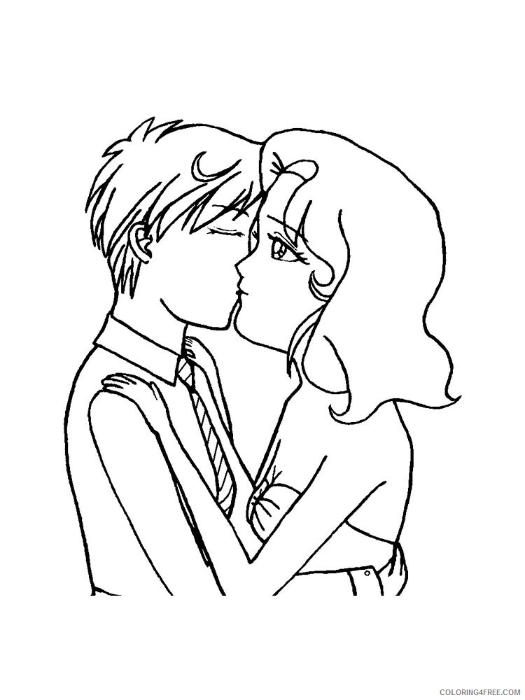 Kiss Coloring Pages for Girls kiss 13 Printable 2021 0757 Coloring4free