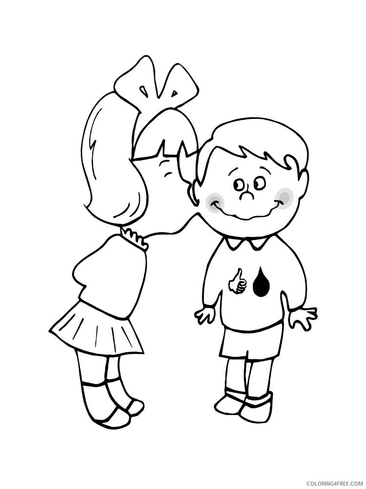 Kiss Coloring Pages for Girls kiss 18 Printable 2021 0762 Coloring4free