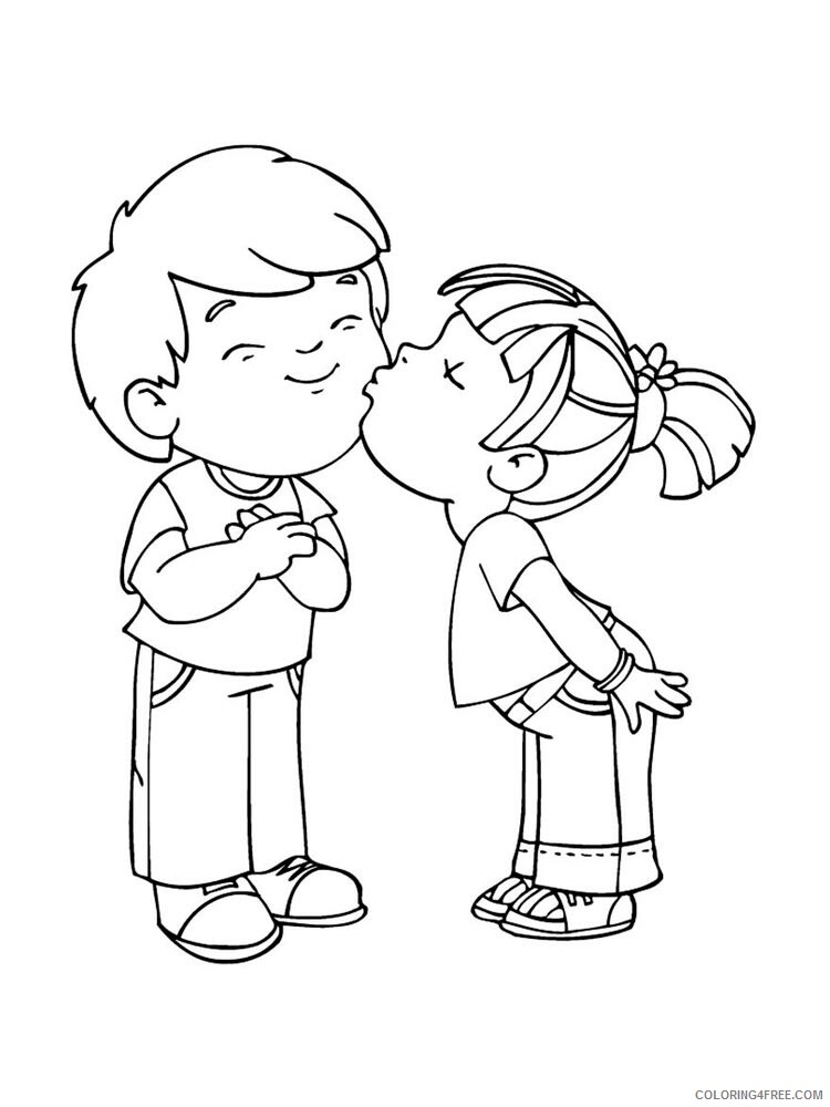 Kiss Coloring Pages for Girls kiss 3 Printable 2021 0767 Coloring4free