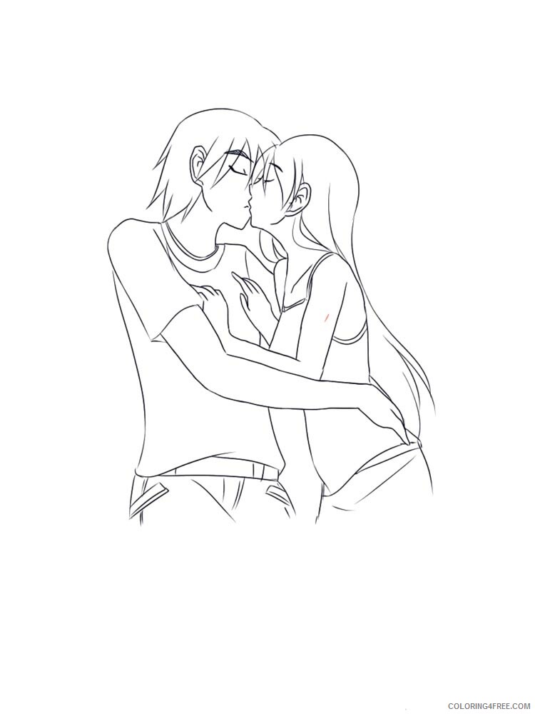 Kiss Coloring Pages for Girls kiss 6 Printable 2021 0768 Coloring4free