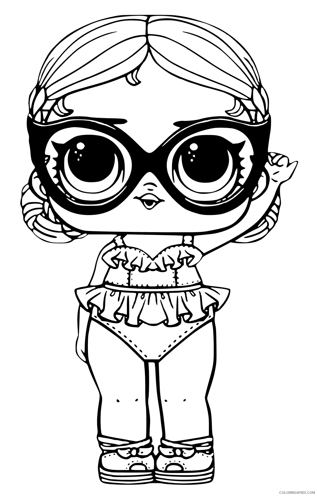LOL Dolls Coloring Pages for Girls Color LOL Dolls Printable 2021 0776 Coloring4free